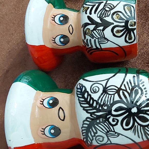 🙊2 for $50 Salt and Pepper clay hand painted - Picture 7 of 7